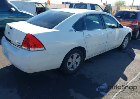 2007 Chevrolet Impala Lt from USA, damaged, VIN 2G1WT58K279103272